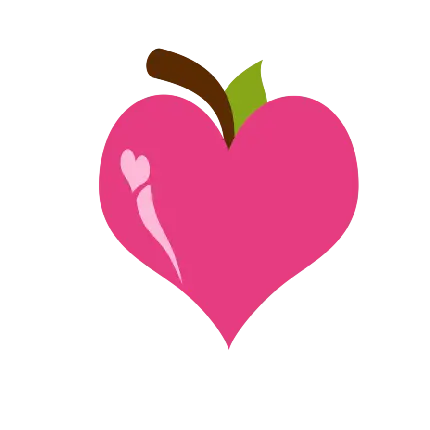 PNG تک سیب به شکل قلب