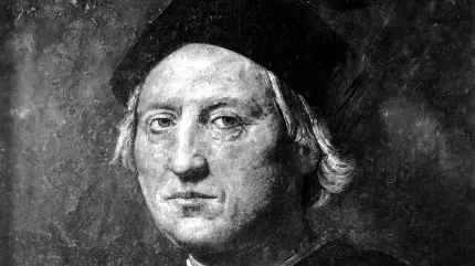 تصویر نقاشی از چهره واقعی کریستف کلمب کاشف