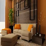 چاپ قاب موبایل و گوشی اتاق نشیمن با تجهیزات چوبی زیبا