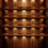 چاپ قاب موبایل و گوشی دسکتاپ طاقچه با نورهای مخفی برای آیکون‌های محیط ویندوز و چیدن آنها