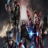 چاپ قاب موبایل و گوشی بک گراند نمایشگر دوگانه Avengers از مرد آهنی و کاپیتان آمریکا در یک قاب