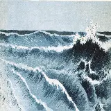 دانلود عکس نقاشی امواج دریا مهیب و تهدید کننده با کیفیت خوب