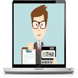 چاپ قاب موبایل و گوشی دانلود عکس حسابدار tax کارتونی داخل لپ تاپ